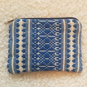Coin purse - Blue and Tan